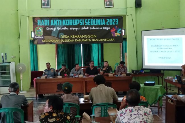 DANRAMIL MENGHADIRI PENETAPAN CALON KEPALA DESA