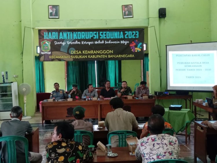 DANRAMIL MENGHADIRI PENETAPAN CALON KEPALA DESA