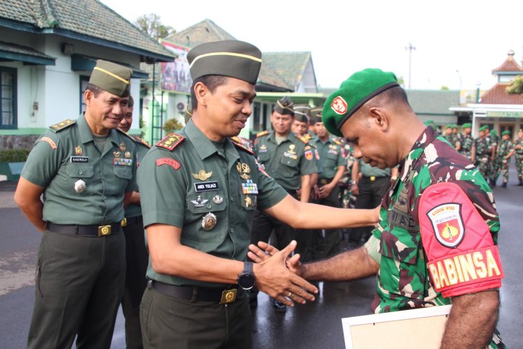 Dapat Penghargaan Dari Pangdam IV/Diponegoro, Dandim Apresiasi Kinerja Serda Ronal Langlaku