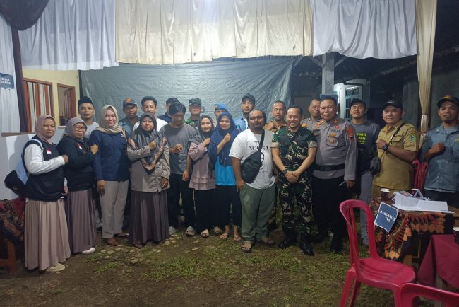 Danramil dan Forkopimcam Pantau Persiapan Pemilu di TPS Desa