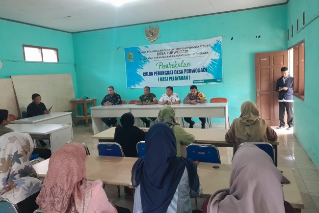 Danramil 04 Karangkobar Hadiri Pembekalan Calon Perangkat Desa