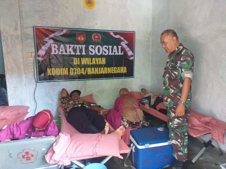 Bakti Sosial Dan Donor Darah Danramil 03 Wanadadi Turut Serta