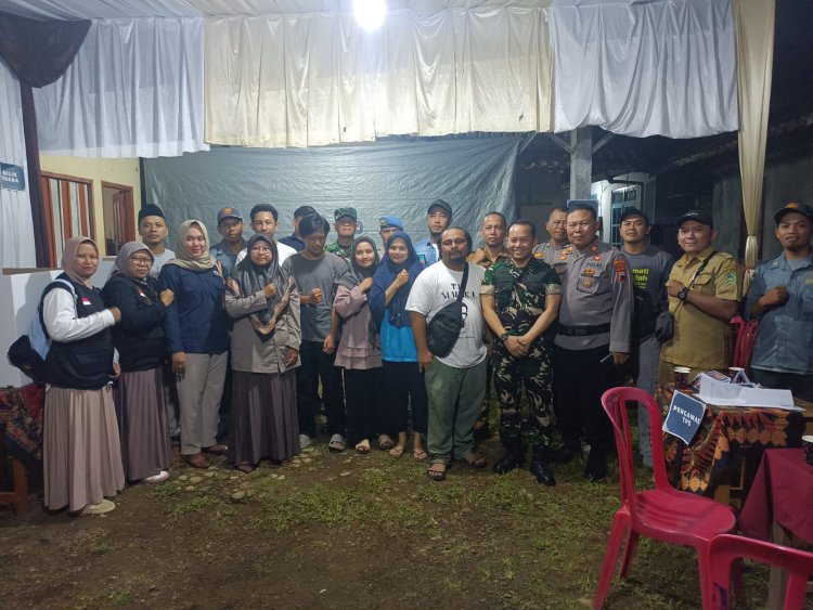 Danramil dan Forkopimcam Pantau Persiapan Pemilu di TPS Desa