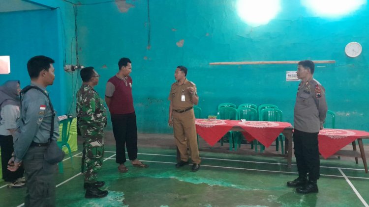 Danramil dan Forkopincam Cek Kesiapan TPS Karangkobar