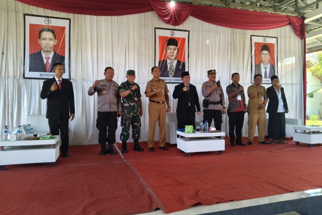 Pengamanan Pilkades Serentak oleh Koramil 09 Susukan