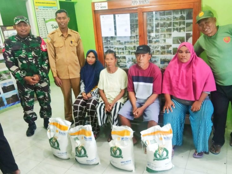 Yakinkan Tepat Sasaran Babinsa Skanto Pendampingan Penyaluran Cadangan Pangan Pemerintah (CPP)