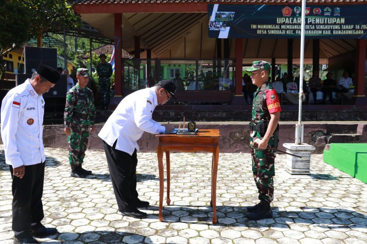 Dandim 0704 Banjarnegara Menutup Resmi TMMD Sengkuyung Tahap I TA 2024