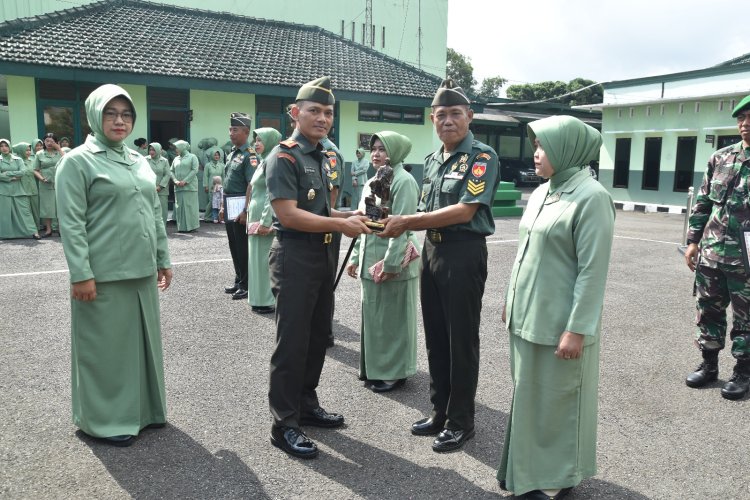 Dandim 0704 Banjarnegara Memimpin Langsung Acara Korp Raport dan Kenaikan Pangkat