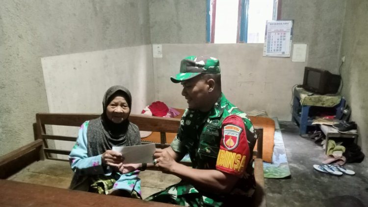 Menyambut datangnya Hari Raya Idul Fiitri Kodim 0704 Banjarnegara menyalurkan zakat fitrah