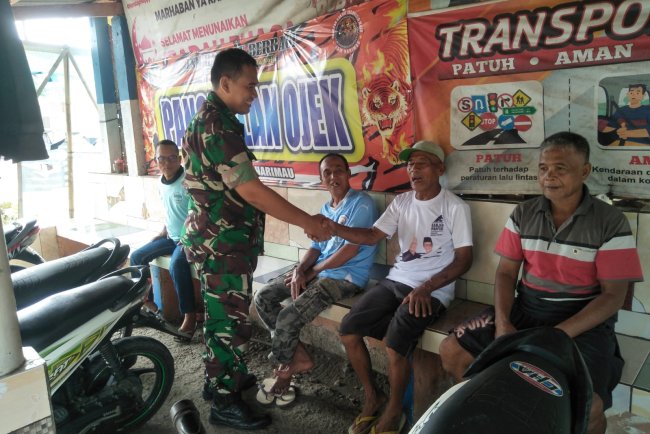 BABINSA DAN PARA TUKANG OJEK DI WILAYAH BINAAN