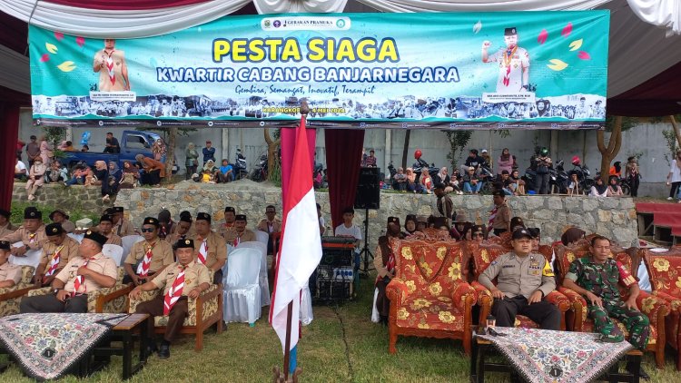 Babinsa Koramil 04/Karangkobar  Hadiri Penutupan Pesta Siaga Tahun 2024 Kwartir Banjarnegara