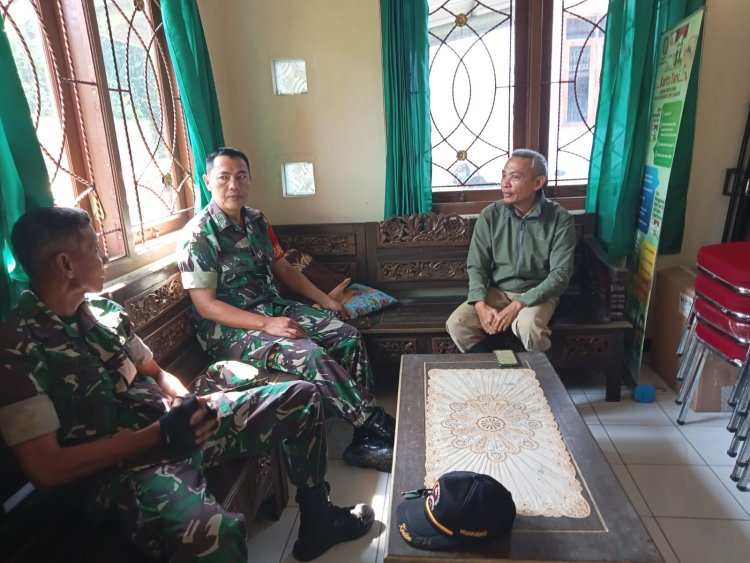 Danramil 17/Wanayasa Sambangi Kantor Balai Penyuluh Pertanian(BPP) Kecamatan Wanayasa