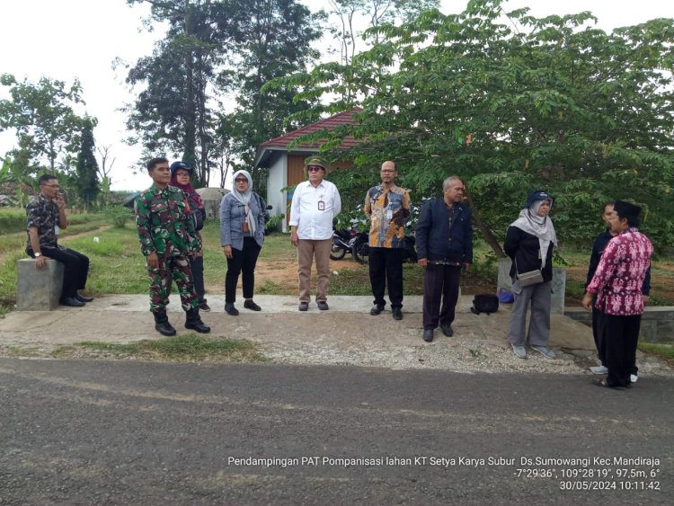 Babinsa Koramil 07 Mandiraja melaksanakan  Pendampingan Kunjungan Tim  verifikasi PSEKP  Kementerian Pertanian