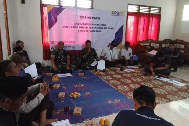 Pembangunan Sumur Bor di Lebakwangi Kolaborasi BBWSSO dan TNI untuk Kebutuhan Air Baku