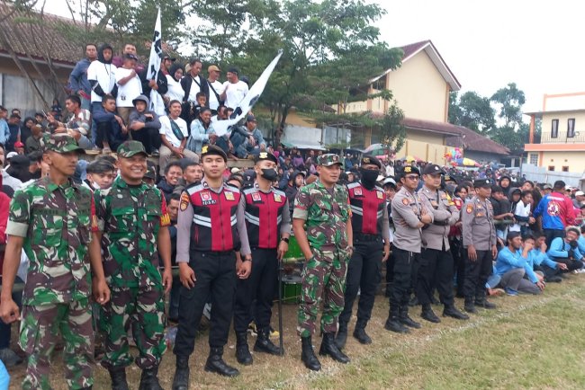 Semi Final Leksana CUP Koramil Bersama Polsek Karangkobar Perketat  Pengamanan