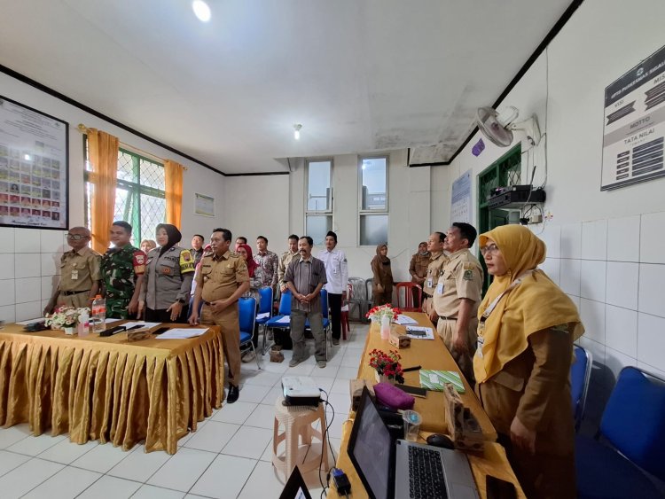 Wakili Danramil, Babinsa menghadiri undangan Rapat LOKAKARYA MINI LINTAS SEKTORAL 