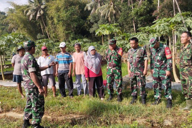 Poktan Tani Makmur desa Gemuruh Uji Coba Pompa Air Bantuan Kementan