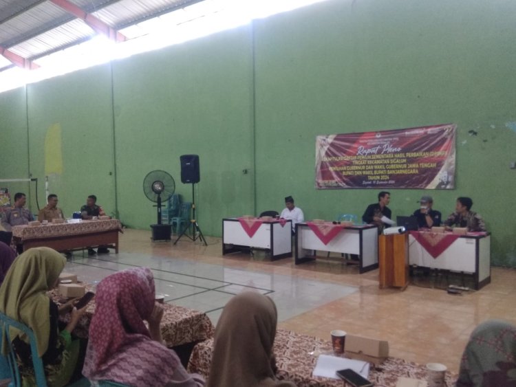 Babinsa Hadiri Rapat Pleno Terbuka Rekapitulasi Daftar Pemilih Sementara Hasil Perbaikan 