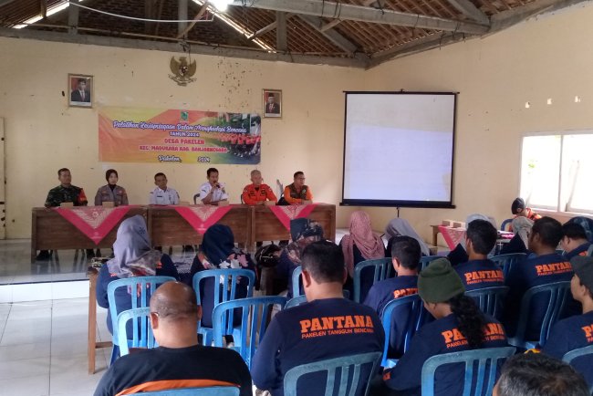 Tingkatkan Sinergitas, Babinsa Madukara Hadiri Sosialisasi Penanggulangan Bencana dengan BPBD Kab. Banjarnegara