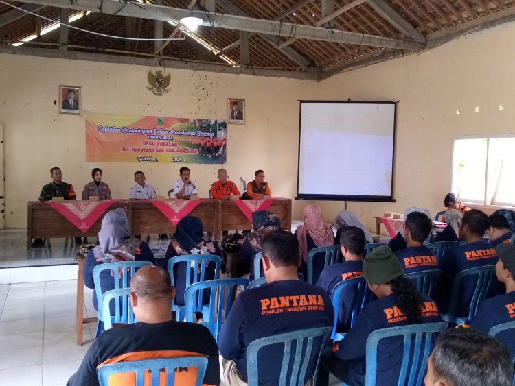 Tingkatkan Sinergitas, Babinsa Madukara Hadiri Sosialisasi Penanggulangan Bencana dengan BPBD Kab. Banjarnegara