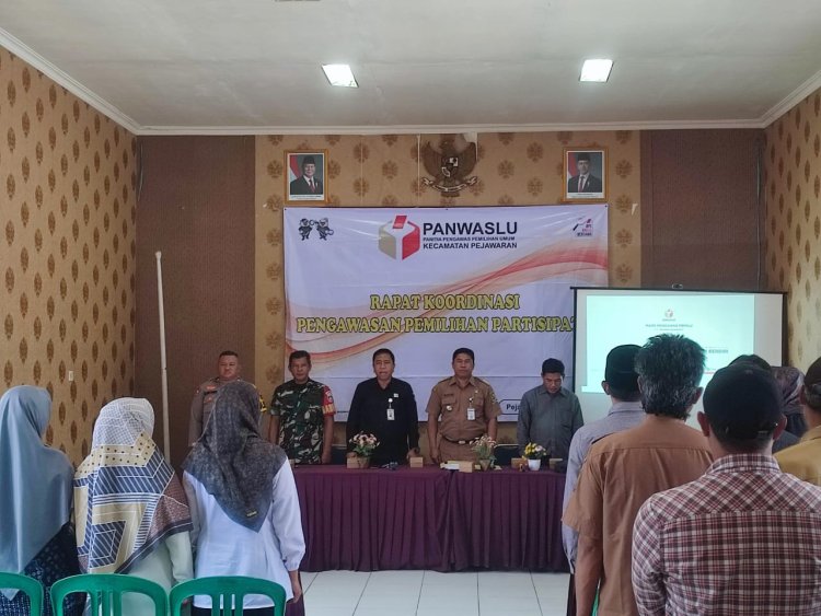 Babinsa Koramil 16/Pejawaran Hadiri Sosialisasi Pengawasan Pemilihan Partisipatif 