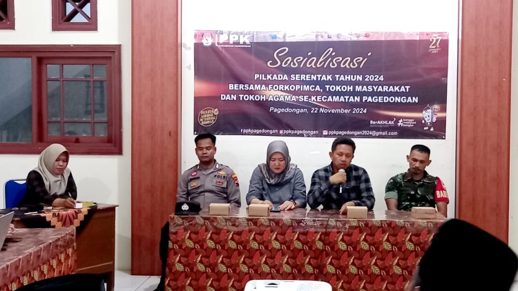 Guna Meningkatkan Partisipasi Pemilih Danposramil Pagedongan Yang Diwakili Babinsa