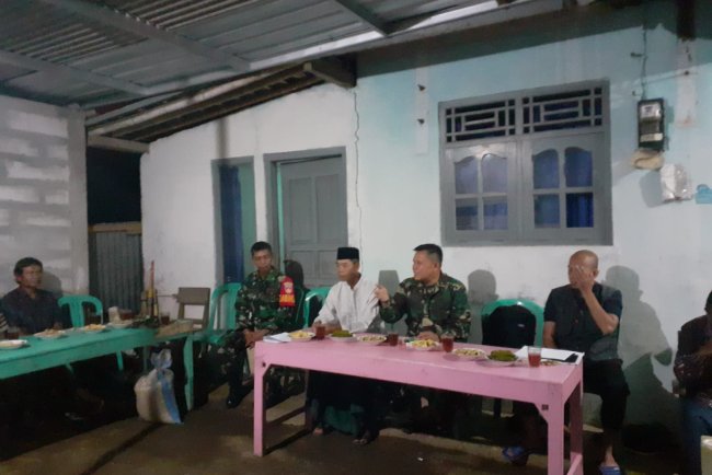 Danramil 09 Susukan melaksanakan pertemuan bersama Gapoktan dalam hal ketahanan pangan nasional