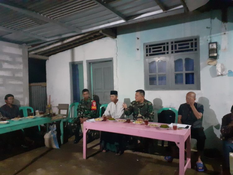 Danramil 09 Susukan melaksanakan pertemuan bersama Gapoktan dalam hal ketahanan pangan nasional