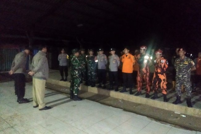 Danramil Bersama Forkopincam Gelar Apel Gabungan Pengamanan Malam Pergantian Tahun