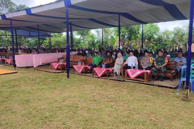 Kopda Agus Babinsa Koramil 04/Karangkobar Hadiri Pengajian Umum Peringatan Isra’ Miraj Nabi Muhammad SAW