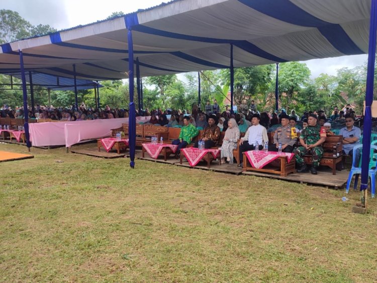 Kopda Agus Babinsa Koramil 04/Karangkobar Hadiri Pengajian Umum Peringatan Isra’ Miraj Nabi Muhammad SAW