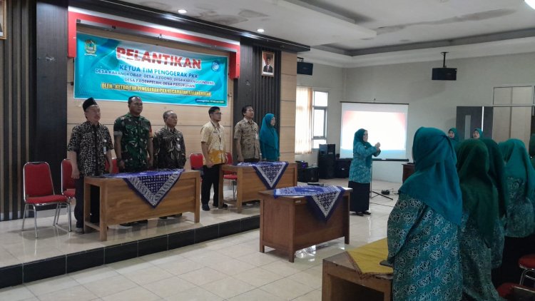 Mewakili Danramil Serka Purnomo Menghadiri Pelantikan Tim Penggerak PKK Desa 