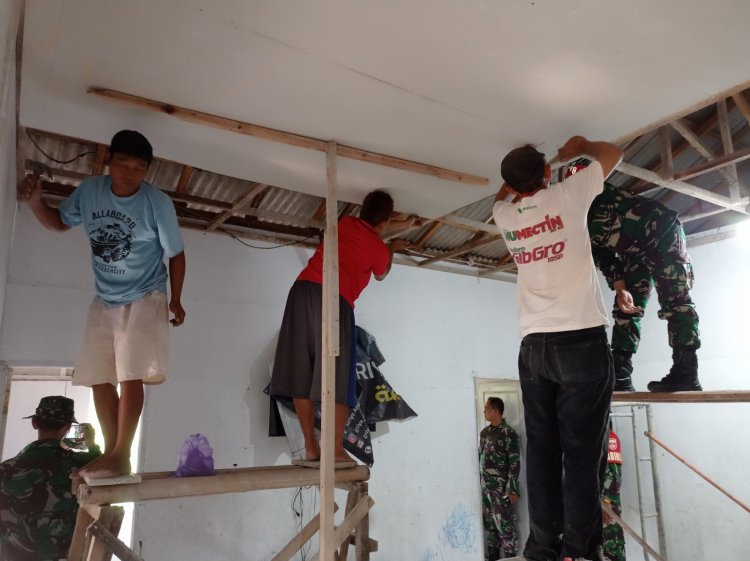 Kodim 0704 Banjarnegara Hadirkan Kepedulian Nyata lewat Rehab Panti dan Bantuan Sembako