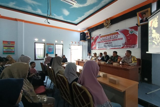 Mewakili Danramil Serka Purnomo Hadiri Musdesus Pembentukan Koperasi Merah Putih