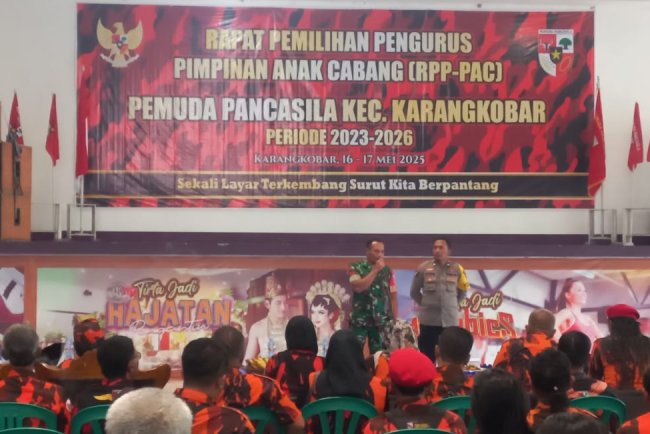Pelantikan Ketua PAC Pemuda Pancasila Karangkobar Babinsa Ajak Para Pengurus Jadi Teladan Jalankan Nilai Pancasila
