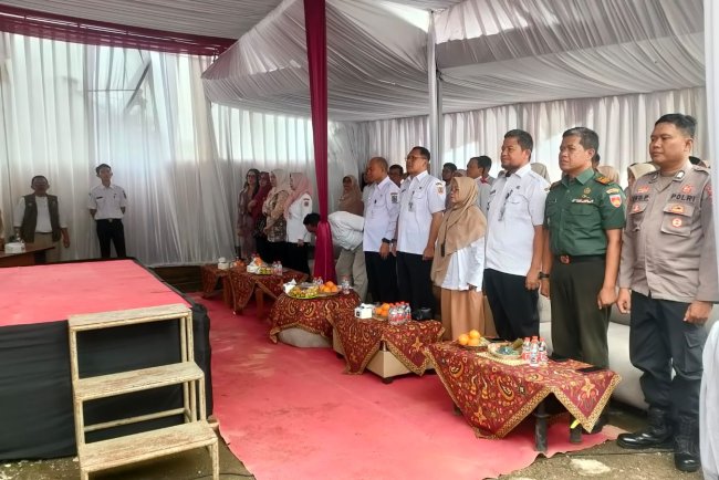 Danramil 11 Punggelan Hadiri Pembukaan Cek Kesehatan Gratis