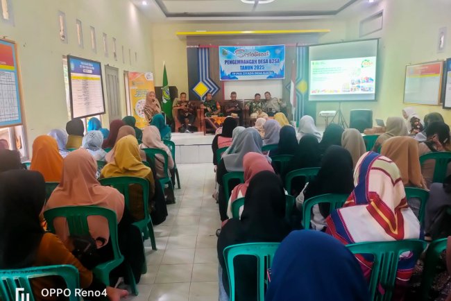 Mewakili Danramil Babinsa Serka Purnomo Menghadiri Sosialisasi Pengembangan Desa B2SA