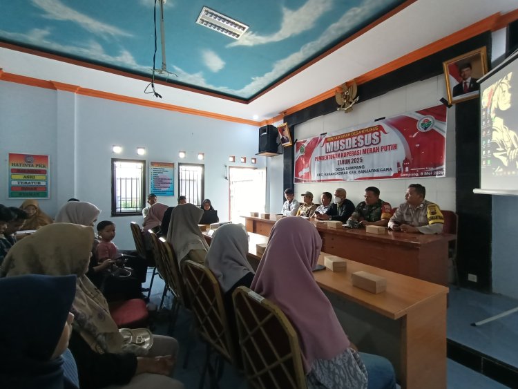 Mewakili Danramil Serka Purnomo Hadiri Musdesus Pembentukan Koperasi Merah Putih