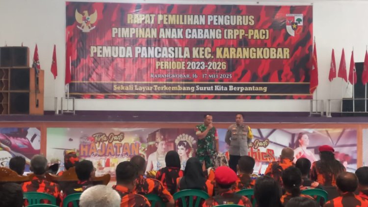 Pelantikan Ketua PAC Pemuda Pancasila Karangkobar Babinsa Ajak Para Pengurus Jadi Teladan Jalankan Nilai Pancasila