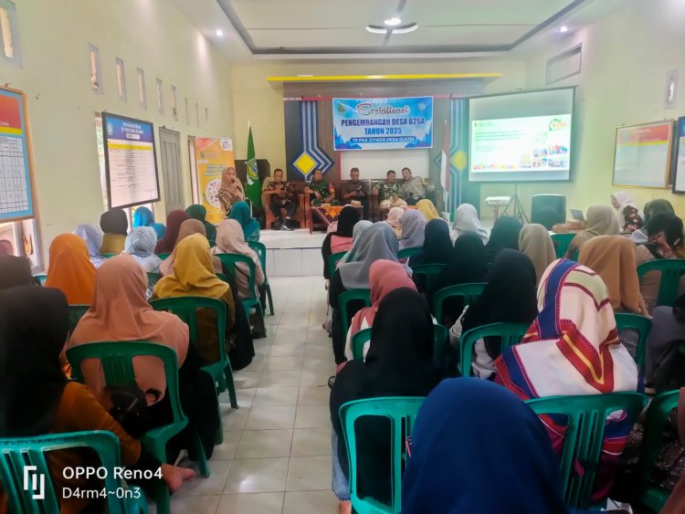 Mewakili Danramil Babinsa Serka Purnomo Menghadiri Sosialisasi Pengembangan Desa B2SA