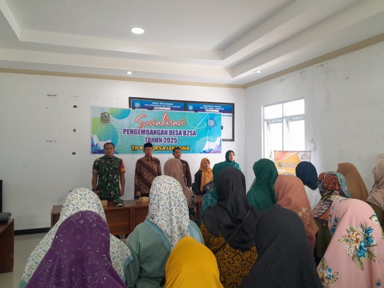 Mewakili Danramil Serka Purnomo Menghadiri Sosialisasi Pengembangan Desa B2SA