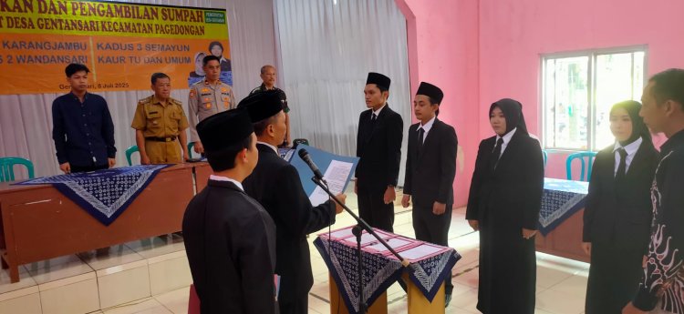 Danposramil Pagedongan Hadiri Pelantikan Dan Pengambilan Sumpah Jabatan