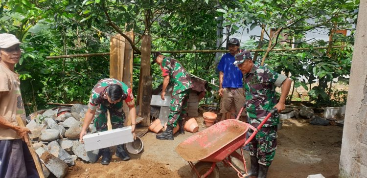 Danramil Banjarnegara Pimpin Langsung Pelaksanaan RTLH