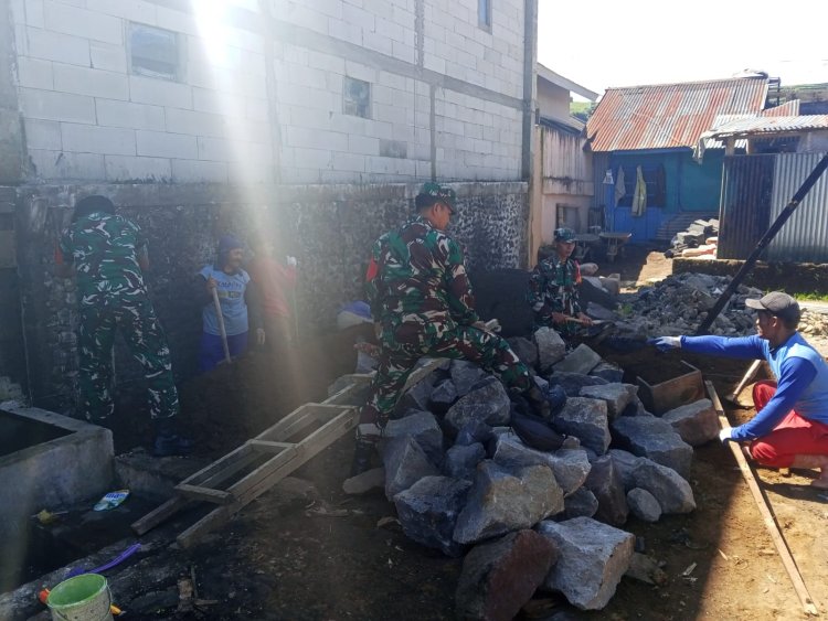 Koramil Batur Bangun Rumah Layak Huni bagi Warga Kaliputih
