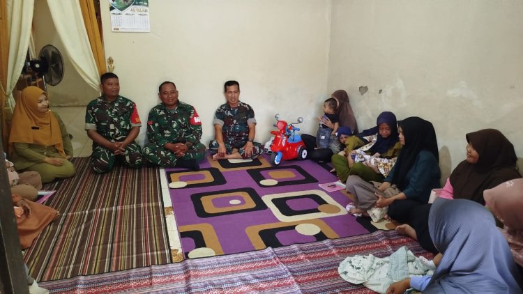 TNI Hadir di Tengah Posyandu Satukan Langkah Cegah Stunting di Desa Susukan