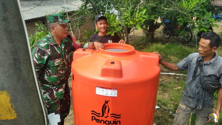 Satgas TMMD Reguler ke-125 Kodim 0710/Pekalongan Mulai Datangkan Toren Air Bersih ke Desa Windurojo