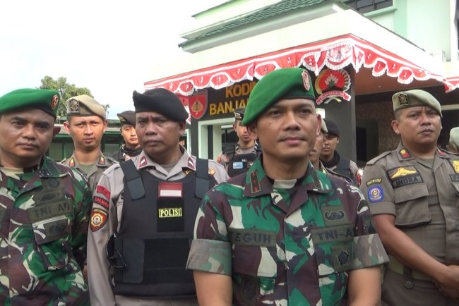 Patroli Simpatik, Kodim Bersama Polres dan Satpol PP Ajak Warga Banjarnegara Cinta Damai