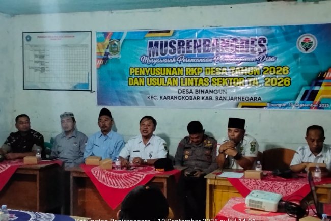 Dukung Program Pemerintah Babinsa Hadiri Musrenbang Desa Binangun