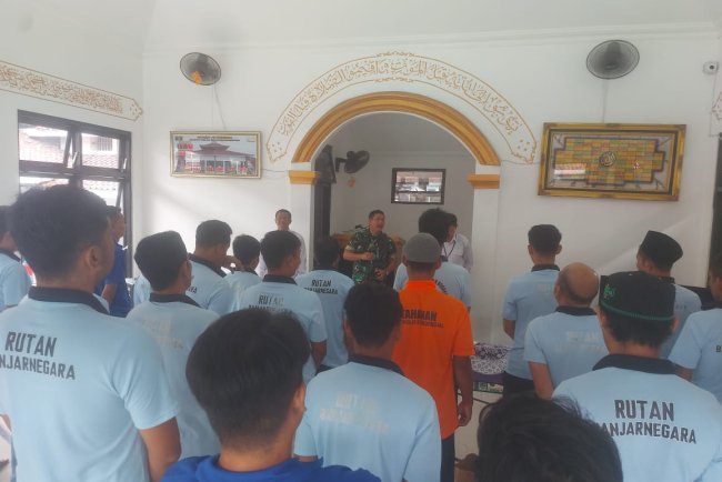 Kasdim Banjarnegara Isi Wawasan Kebangsaan untuk Warga Binaan Rutan