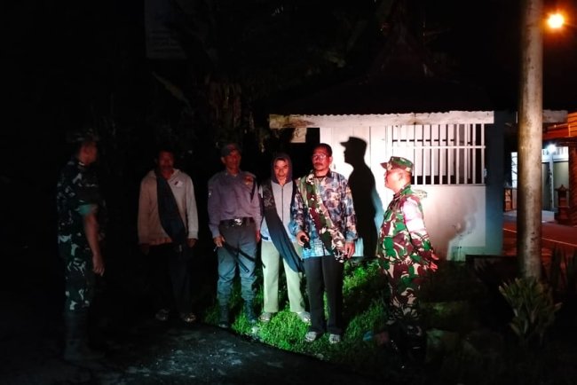 Babinsa Jajaran Kodim 0704 Banjarnegara melaksanakan Patroli Wilayah Binaan